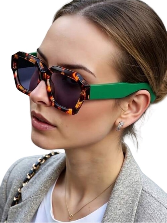 Free People Accessories - 🤎🌳 Free People Tortoise Shell Sunglasses with Green Temples 🌳🤎
